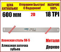 Пильное полотно для прецизионного стусла Gross PIRANHA, 600 мм зуб 2D, каленый зуб, 18 TPI 22869