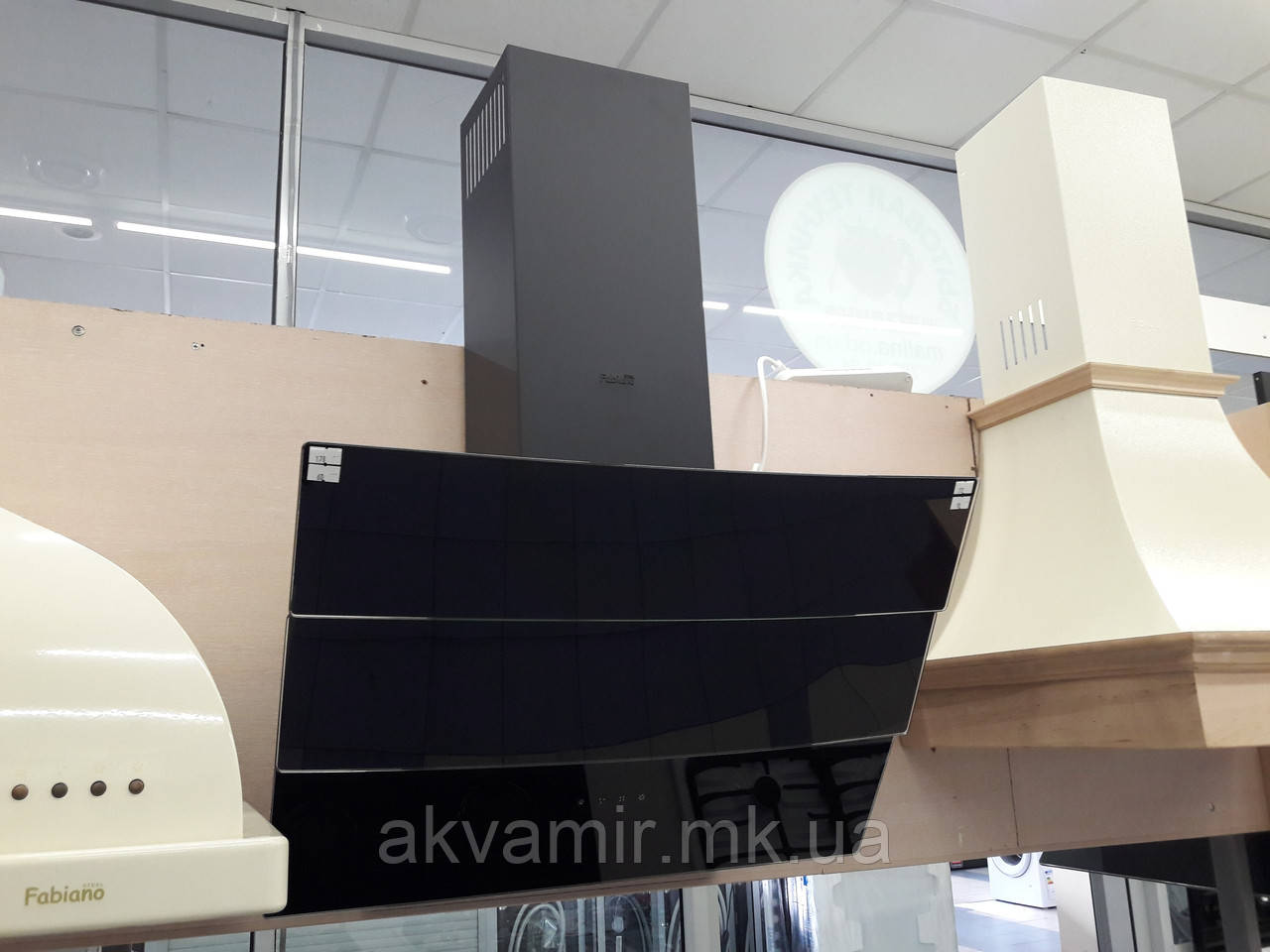 Витяжка Fabiano Stella 60 Black (чорна) похила