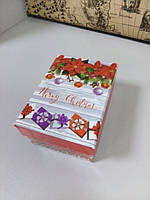 Коробочка подарочная новогодняя с надписью Merry Cristmas 10.5 см