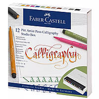 Набір ручок Faber-Castel PITT 12 шт CALLIGRAPHY STUDIO BOX (31357)