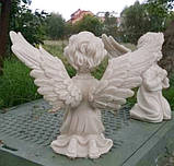 Скульптура янгола № 214 з мармуру 30 см, фото 4