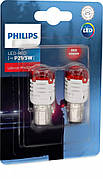 Світлодіодні лед лампи Philips Ultinon Pro3000 P21/5W (BAY15D) сигнальні 12В, червоні ОРИГІНАЛ 11499U30RB2