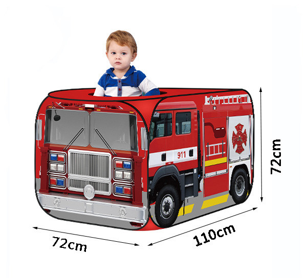 Дитячий ігровий намет Пожежна машина для хлопчика розкладна тканинна
