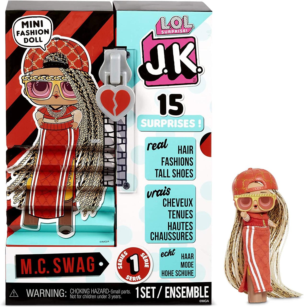 Ігровий набір з лялькою L. O. L. SURPRISE! серії "J. K." - ЛЕДІ-DJ Сваг JK M. C. Swag Mini Fashion Doll