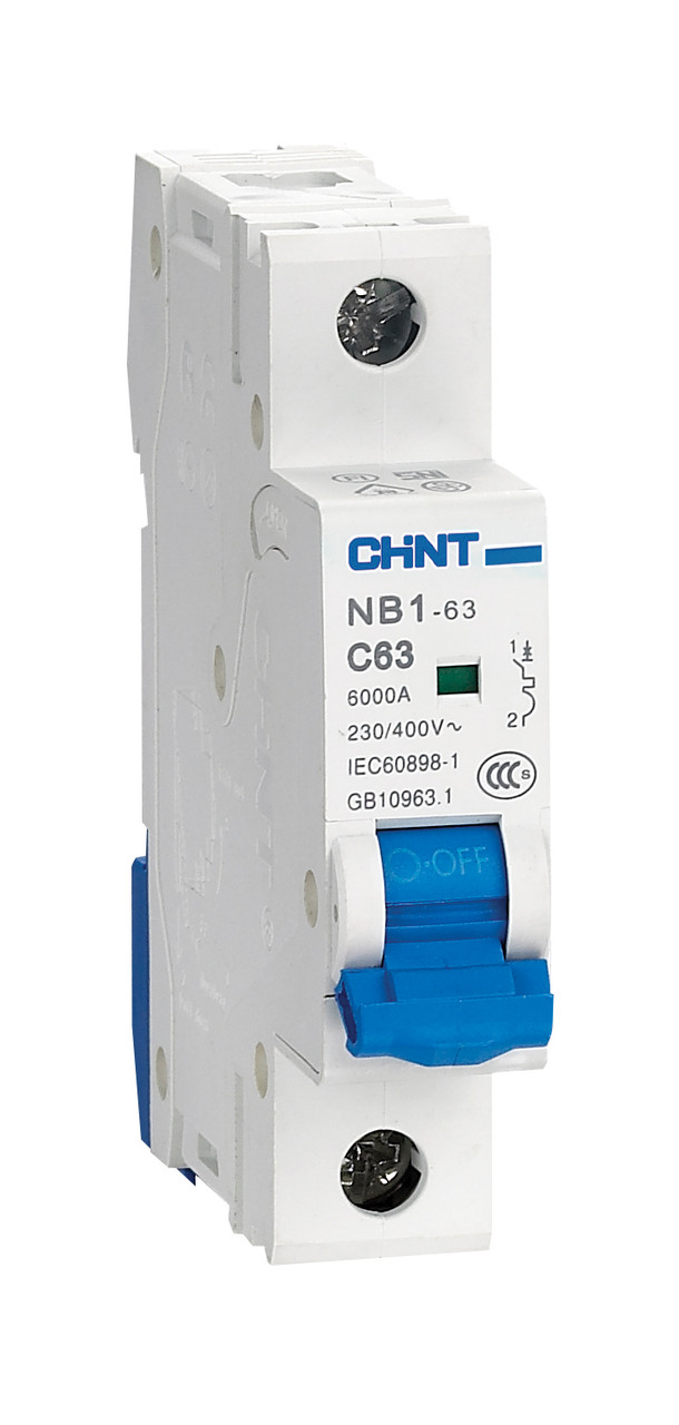 Автоматичний вимикач CHINT NB1-63 1P 3 A 6 кА х-ка C (DB)