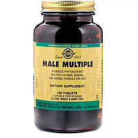Мультивітаміни для чоловіків, Male Multiple, Solgar, 120 таблеток
