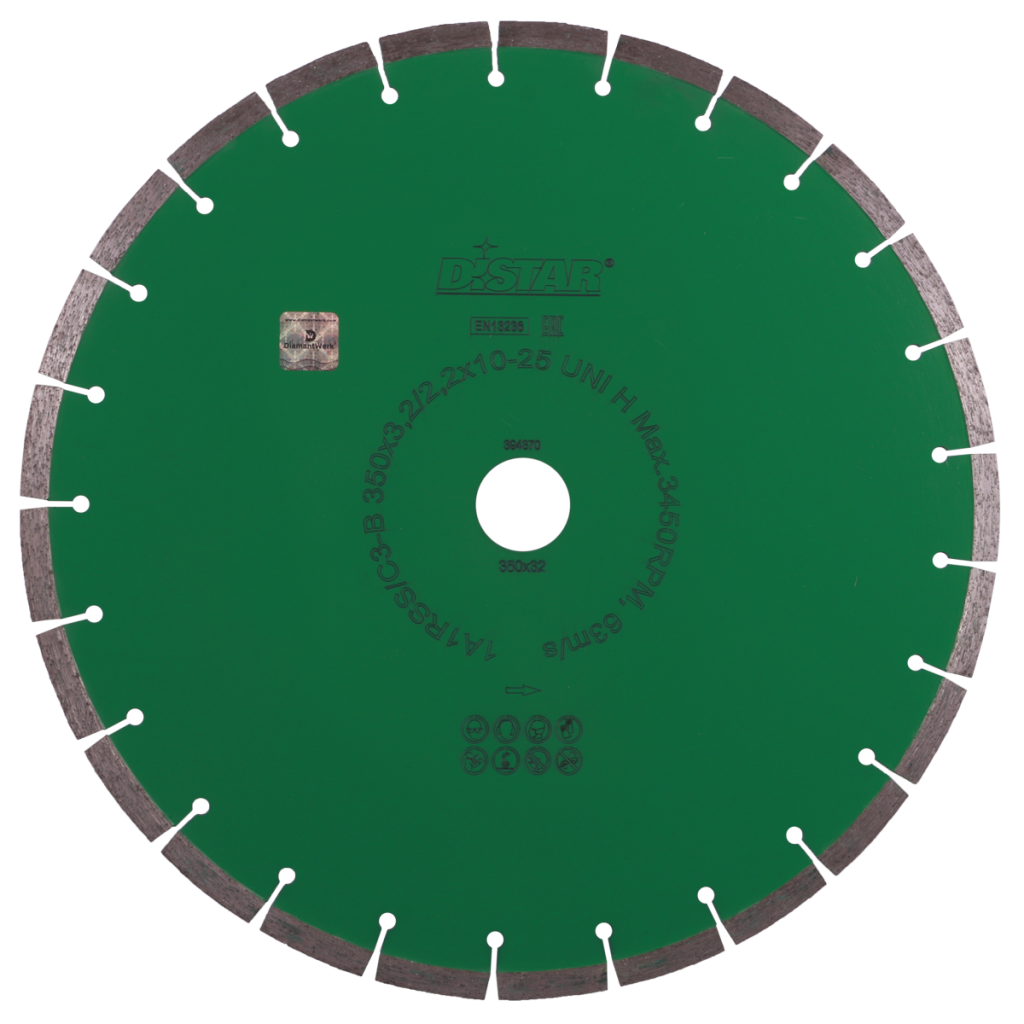 Диск алмазний відрізний Distar 1A1RSS/C3-B UNI H (350x32 мм) (13327089024)