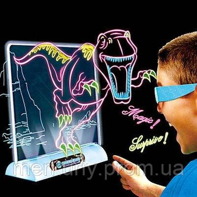 Магічна 3D дошка для малювання Magic Drawing Board | Дошка для малювання 3д
