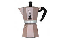 Гейзерна кавоварка Bialetti Moka Express Rosa Gold (6 чашок - 300 мл)