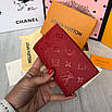 Жіночий гаманець Louis Vuitton Луї Віттон червоний чорний, фото 2
