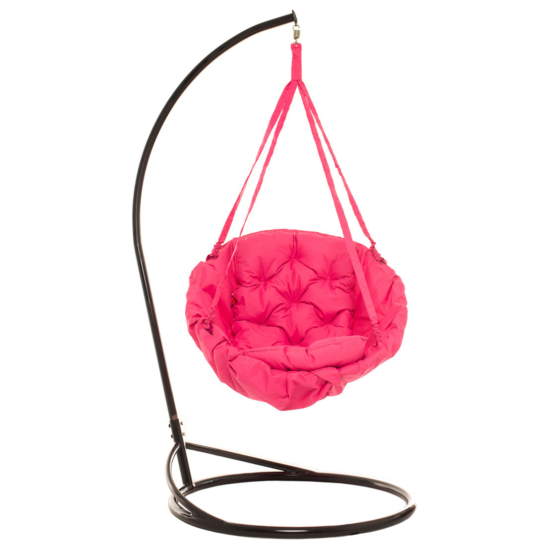 Крісло-гамак з опорою 180 см 120 кг 96 см Рожеве, фото 1