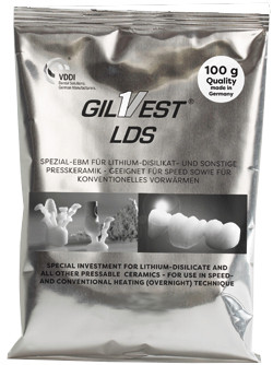 Пакувальна маса для дисиликата літію Gilvest ® LDS, Гилвест ЛДС (50х100г), Giulini, Німеччина, фото 1