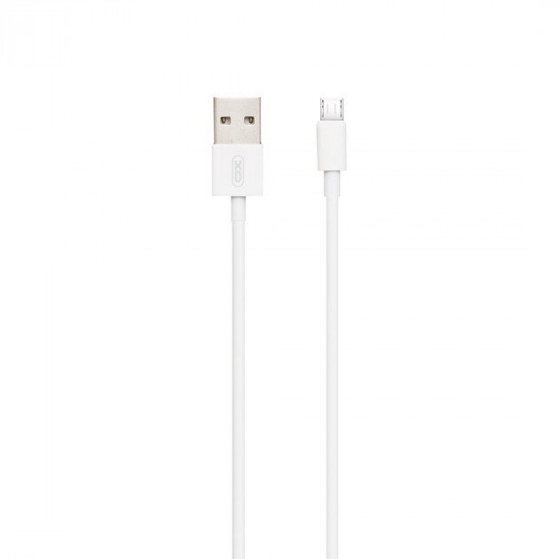 Кабель для зарядки телефону MicroUSB Android XO NB47 100см |2.4 A| Білий