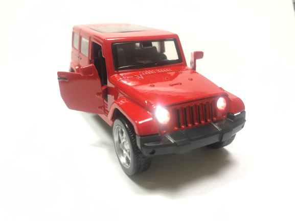 Металева машинка Jeep Wrangler зі світлом 7798
