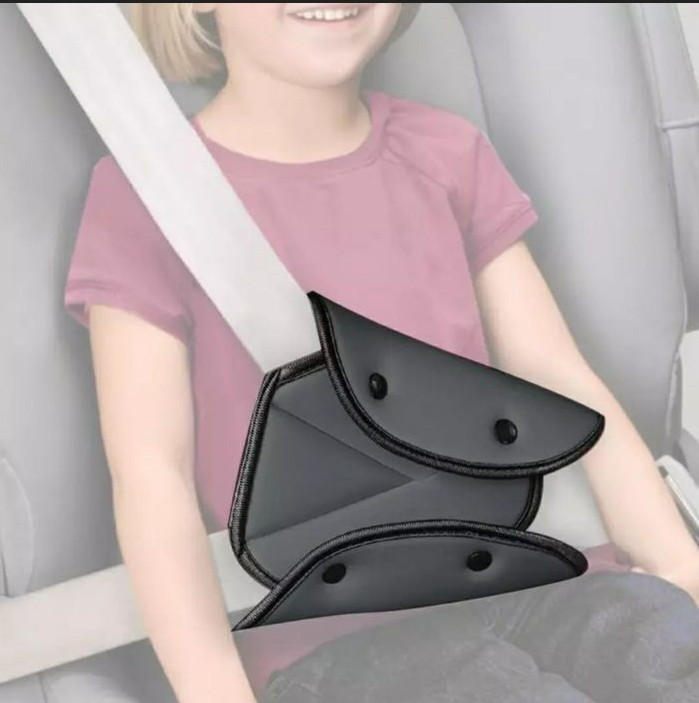 Адаптер автомобильного ремня безопасности для детей. Красный цвет - фото 2 - id-p1296374791