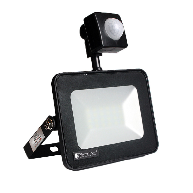 LED прожектор із датчиком руху 20 W 6500 K 1800 Lm IP65, фото 1