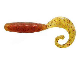 Силікон Reins FAT G TAIL GRUB 3" 566 Motor Oil Red Flake (12 шт/уп.)