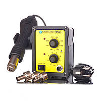 Паяльна станція Gordak 958 турбінна, 450W паяння SMD, BGA, QFP, корпус — метал
