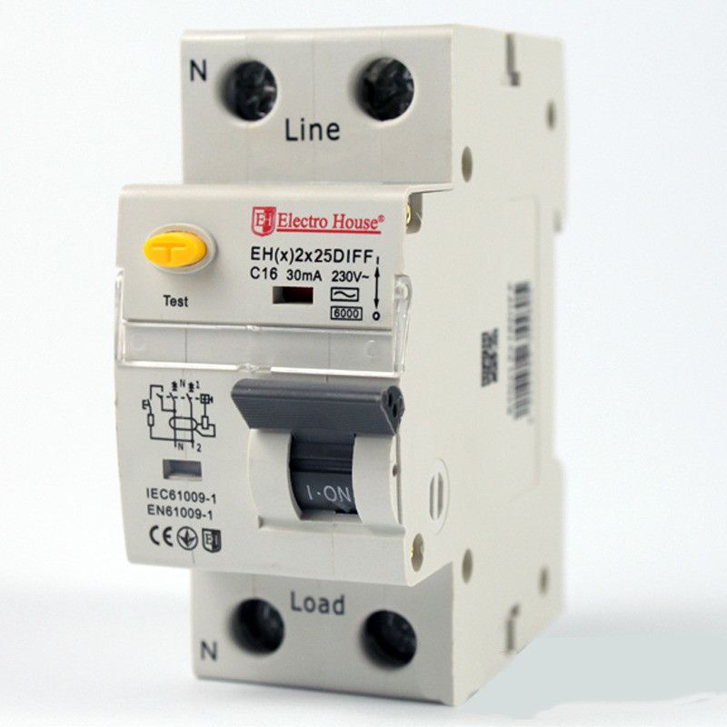 ДИФЕРЕН Автомат 25А 1P+N 30mA 4,5 kA 230-240V IP20