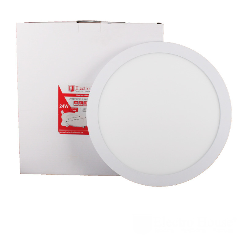 LED панель кругла 24W 4100К 2160Lm Ø300мм
