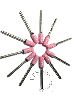 Корундові насадки (рожеві) циліндр