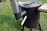 Піч під казан ТРОЯН ПРО з димоходом, фото 4