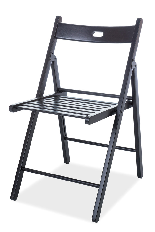 Деревянный раскладной стул для кухни Smart II черный Польша Деревянный раскладной стул для кухни Smart II черный Польша