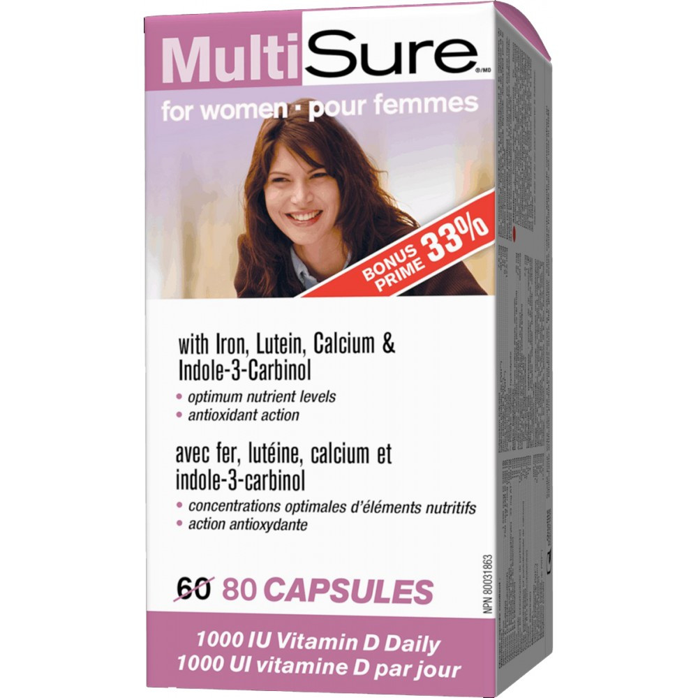 Вітаміни для жінок Webber Naturals — Multsure fo women (80 caps), фото 1