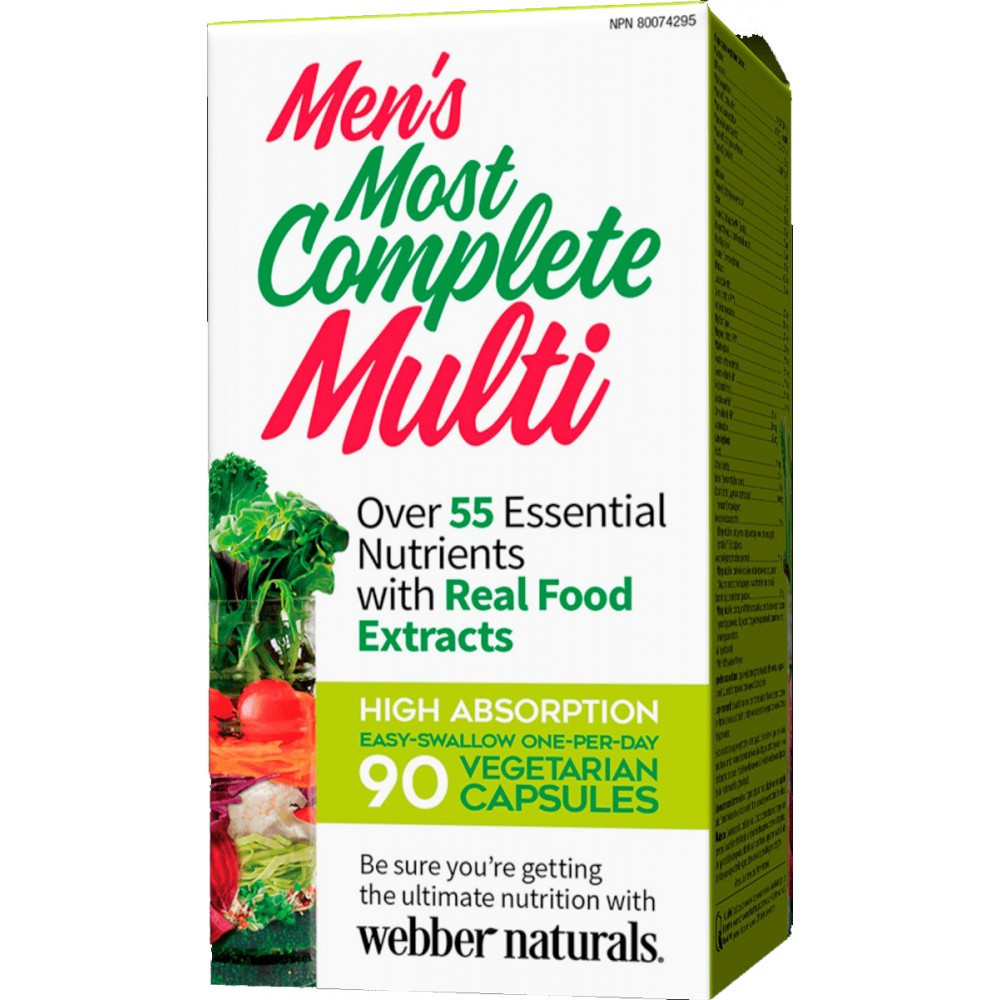 Вітаміни для чоловіків Webber Naturals — Mens Most Complete Multi (90 caps)