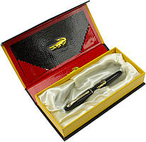 Ручка кап. "Crocodile" №225R в подар. упаковці,чорн. корпус