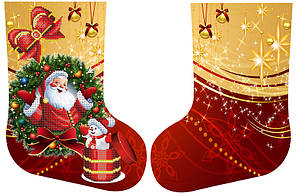 Новорічний чобіток (заготовка) №005