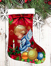 Новорічний чобіток (пошитий) №006