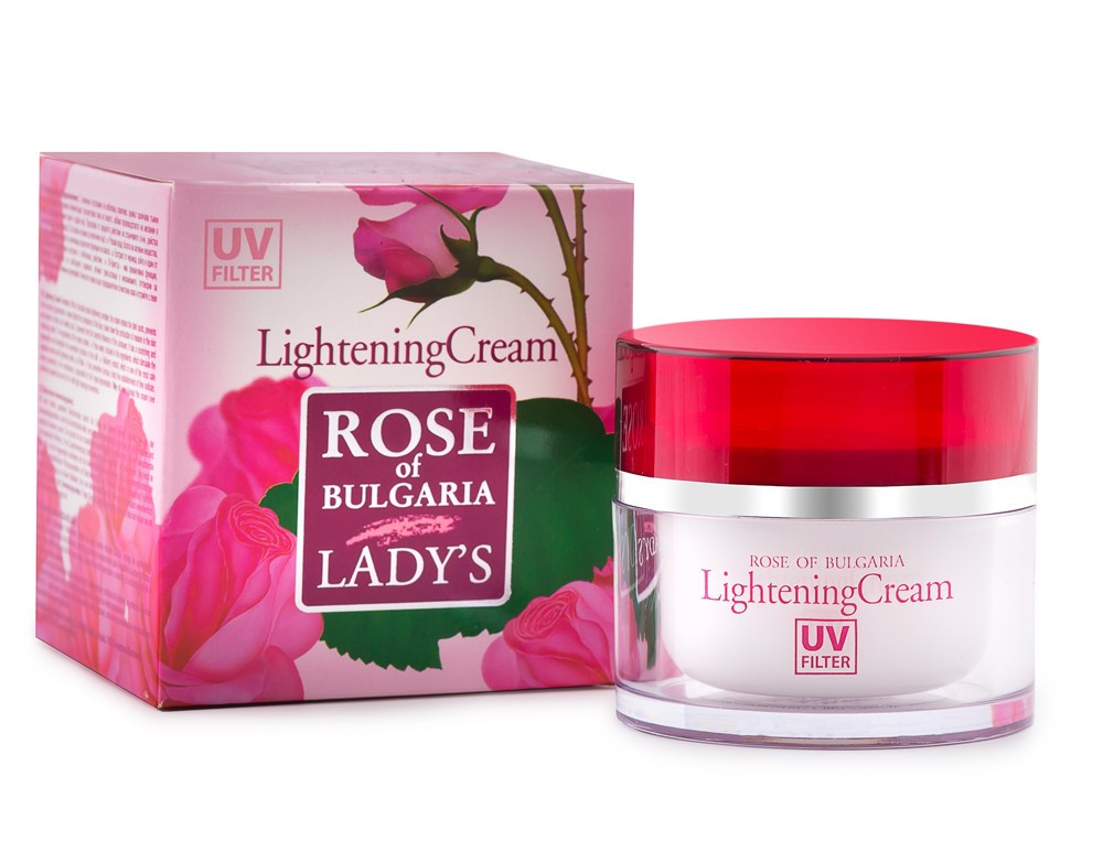 Відбілюючий крем для обличчя з UV-фільтром Rose of Bulgaria від BioFresh 50 мл