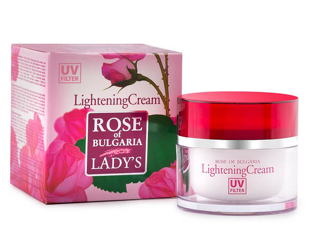 Відбілюючий крем для обличчя з UV-фільтром Rose of Bulgaria від BioFresh 50 мл, фото 1