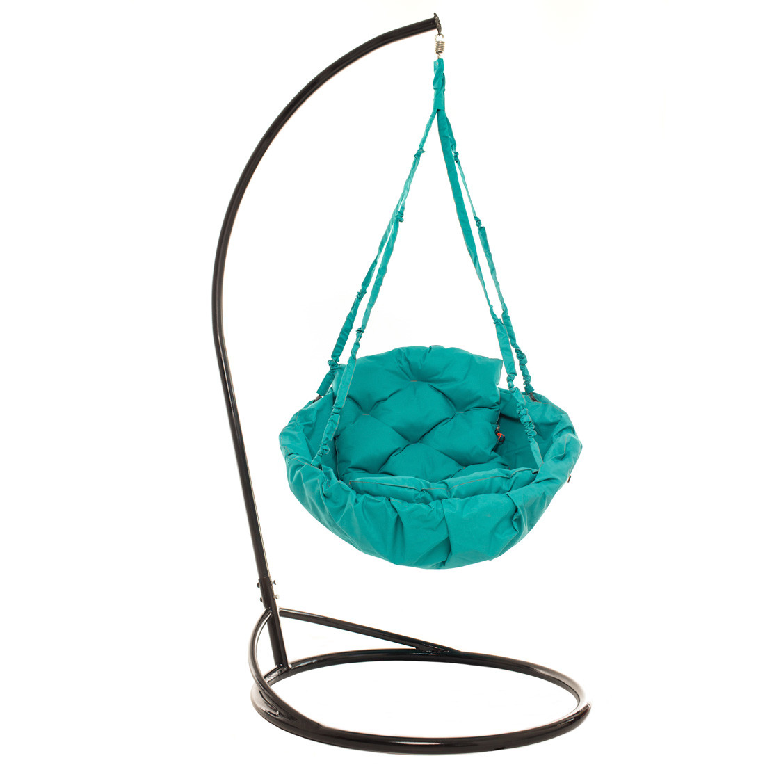 Крісло-гамак з опорою 220 см 100 кг 80 см Бірюзове, фото 1