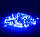 Світлодіодна ЛЕД гірлянда для вулиціна ялинку (синя, дюралайт, 100 LED 9 м, прозора, від USB) на вулицю, фото 5