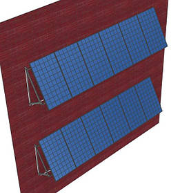 Готові комплекти кріплення сонячних панелей на фасаді