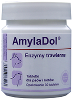 Пищеварительные энзимы для собак и кошек Dolfos AmylaDol 30 таблеток
