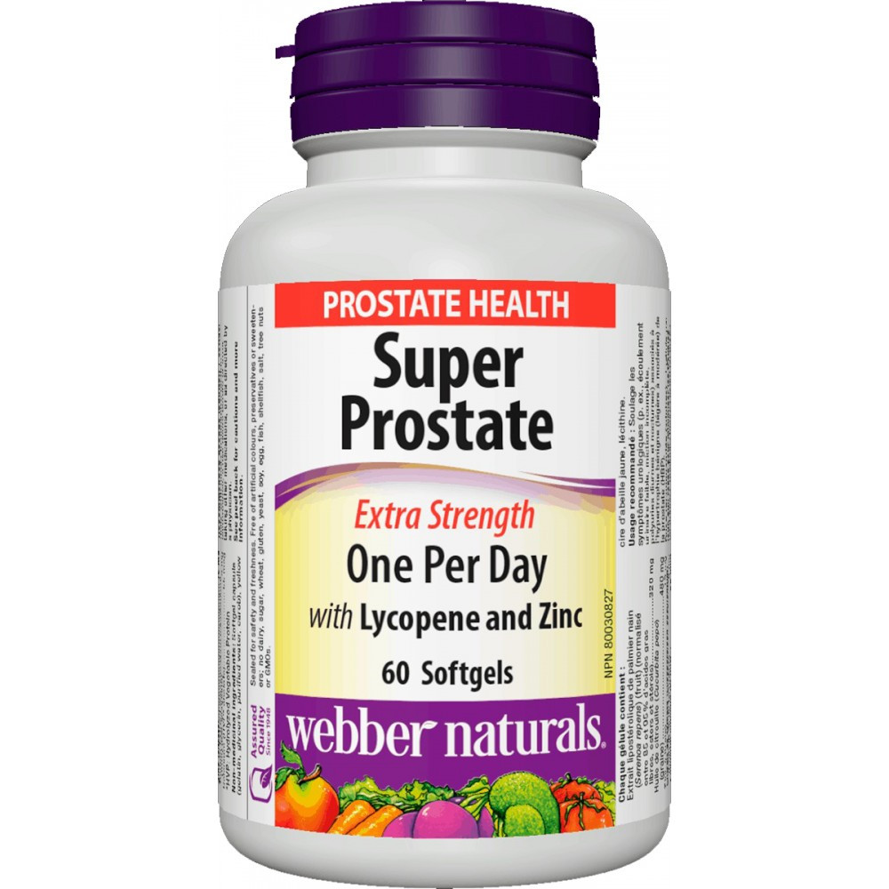 Prostate Support Formula Webber Naturals - Super Prostate (60 softgels), фото 1