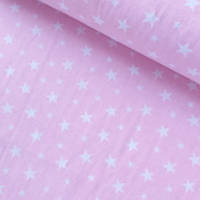 Фланель (байка) зірочки на рожевому, ш. 240 см