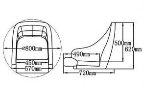 Крісло Mi-sd51 система flip up, фото 4