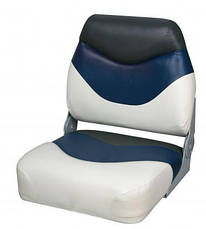 Сидіння для катера, човни, яхти Premium Folding Seat сіро-чорно-біле, фото 3