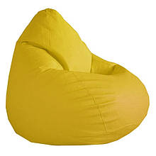 Крісло - груша жовтого кольору від 60 х 90 до 100 х 140 см Pear