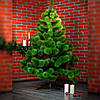 Сосна штучна 2,3 м ялинка зелена пишна на підставці, Різдвяна новорічна ялинка для будинку, фото 2
