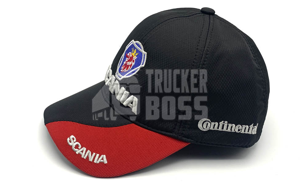Кепка SCANIA Чорно-червона (осінь-зима)