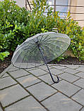 Парасоля жіноча прозора ТОП ПРОДАЖА ЗОНТ женский прозрачный КАЧЕСТВО, фото 8