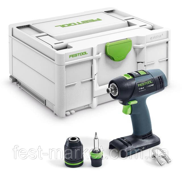 Акумуляторна дриль-шуруповерт T 18+3 Li-Basic Festool 576448