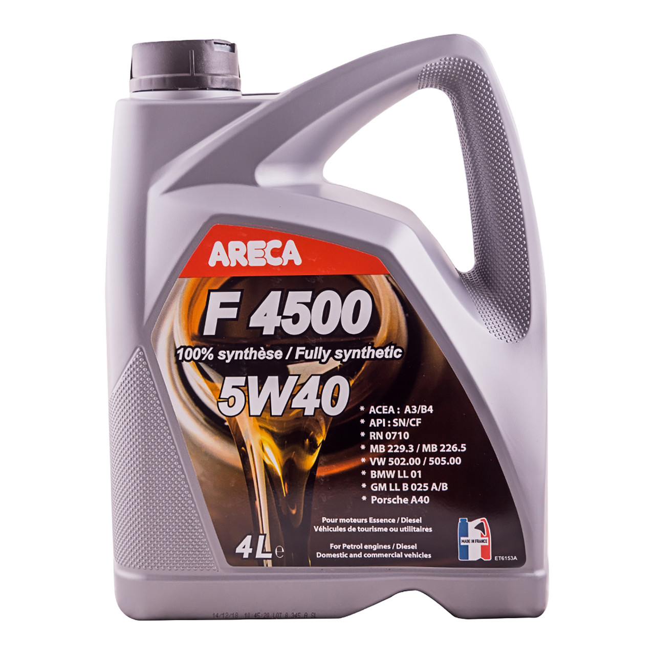 Areca F4500 5W-40 4л (032E000400)