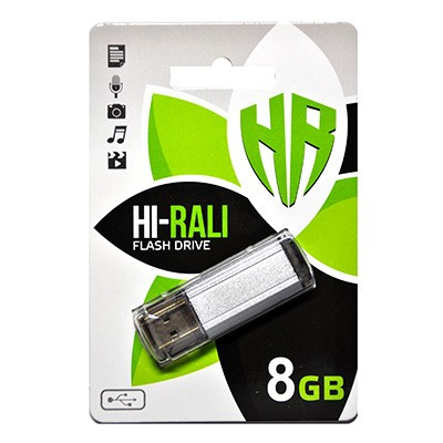 USB 8GB Hi-Rali Stark Series Silver (HI-8GBSTSL)