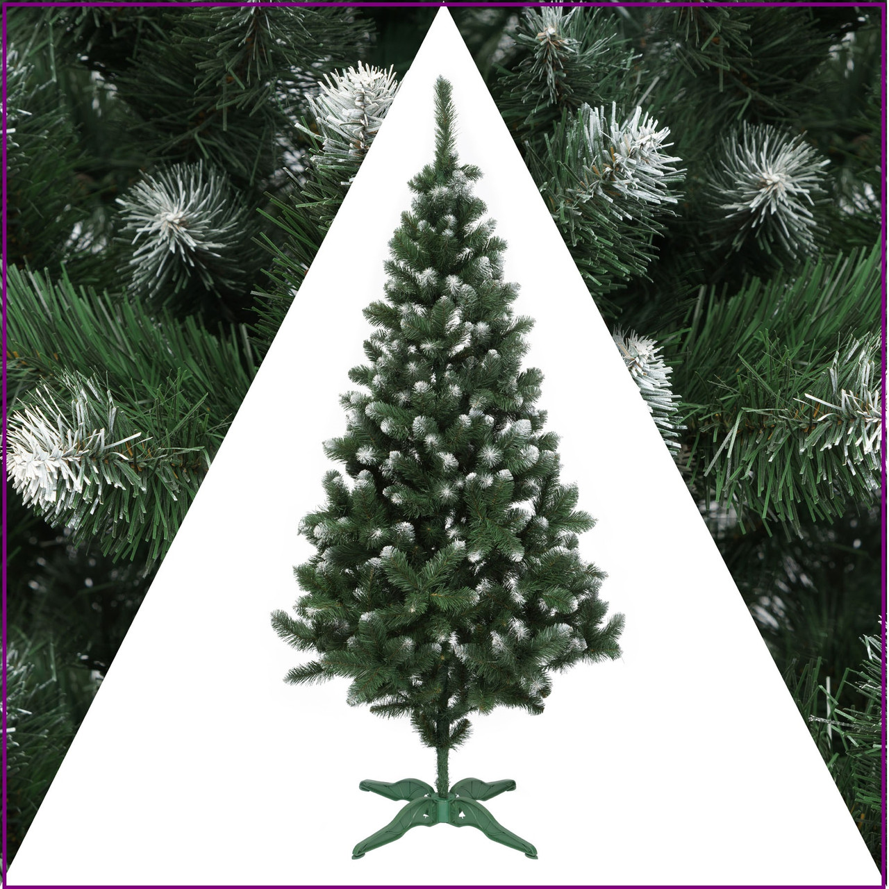 Ялина штучна 2.2 метра "Імператор" з інеєм, фото 1